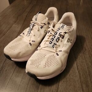 On Running Women's Cream Athletic Shoes